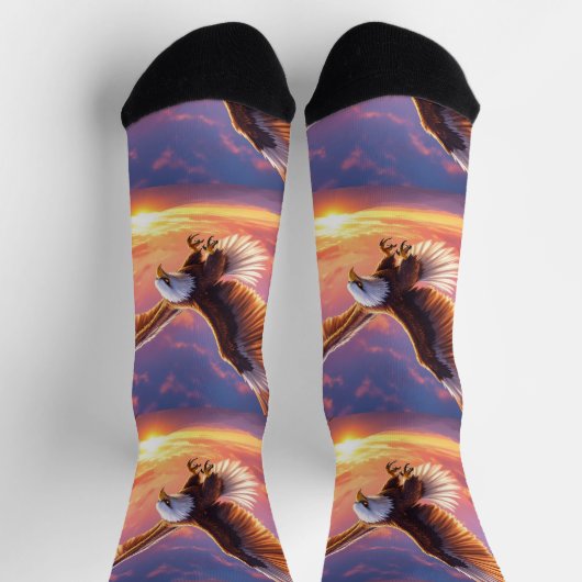 Bright Socks RANDOPIX Flying Eagle 0039516 ソックス (上部)