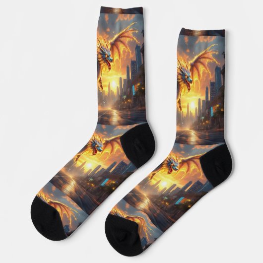 Bright Socks RANDOPIX Golden Dragon 0039521 ソックス (左)