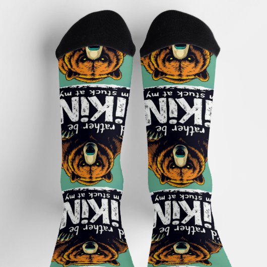 Bright Socks RANDOPIX Hiking Bear 0039522 ソックス (上部)