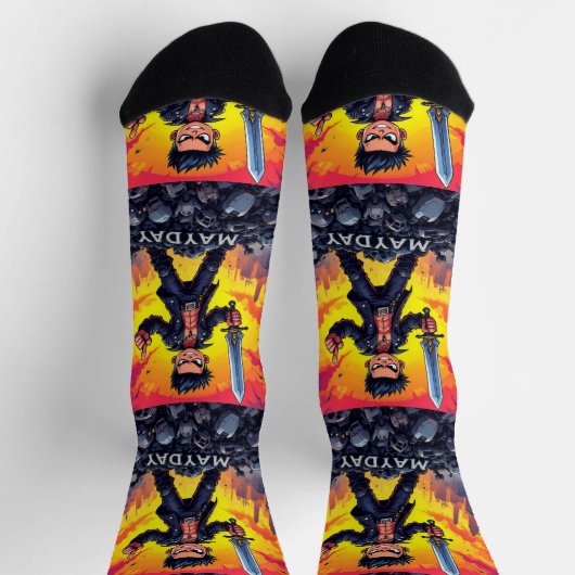 Bright Socks RANDOPIX MAYDAY 0039499 ソックス (上部)