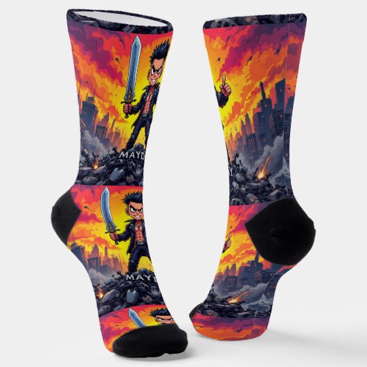 Bright Socks RANDOPIX MAYDAY 0039499 ソックス (傾斜あり)