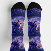 Bright Socks RANDOPIX Moon Dragon 0039525 ソックス (上部)