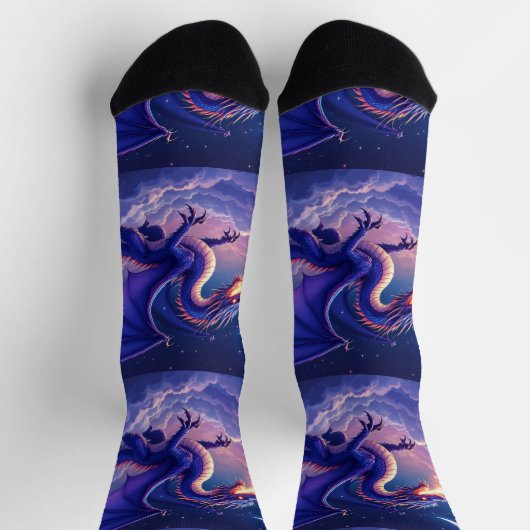Bright Socks RANDOPIX Moon Dragon 0039525 ソックス (上部)