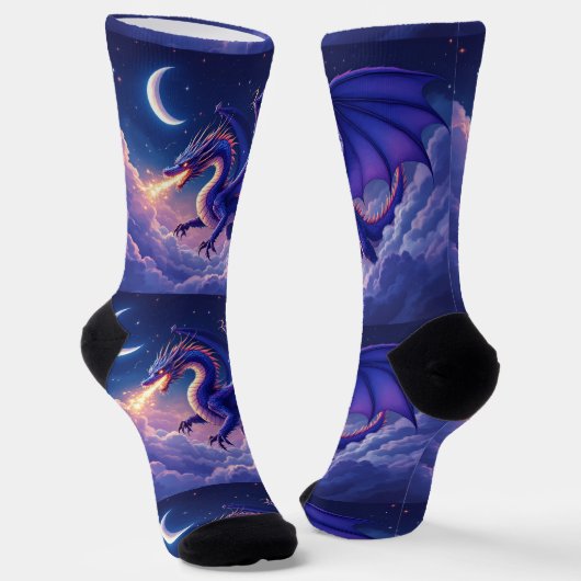 Bright Socks RANDOPIX Moon Dragon 0039525 ソックス (傾斜あり)