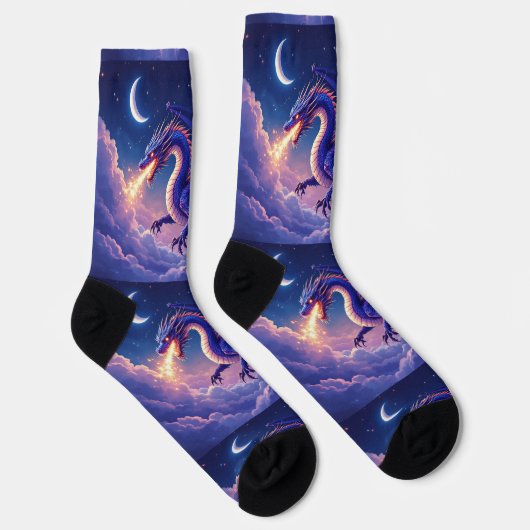 Bright Socks RANDOPIX Moon Dragon 0039525 ソックス (右)