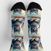 Bright Socks RANDOPIX School Cat 0039506 ソックス (上部)