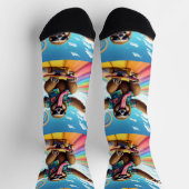 Bright Socks RANDOPIX Skateboard Sloth 0039512 ソックス (上部)