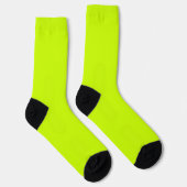 Bright Socks RANDOPIX Solid Colors Hyper-Lime Glow ソックス (右)