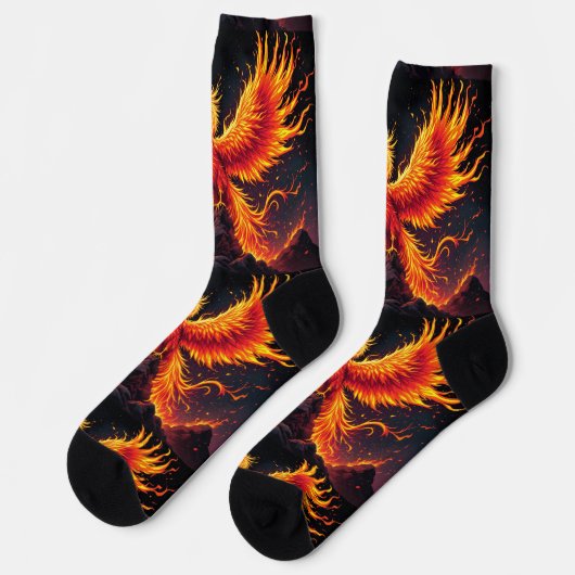 Bright Socks Rock Fire Bird Socks 0040764 ソックス (左)