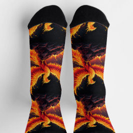 Bright Socks Rock Fire Bird Socks 0040764 ソックス