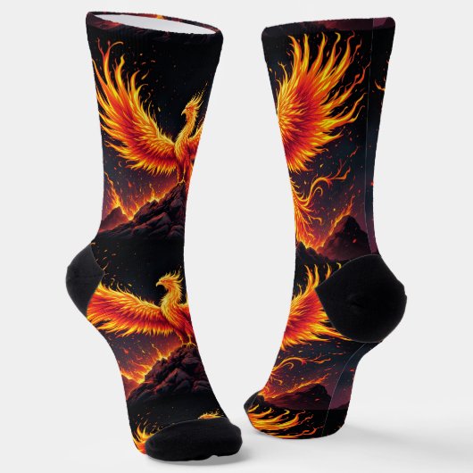 Bright Socks Rock Fire Bird Socks 0040764 ソックス (傾斜あり)