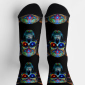 Bright Socks Skull Pics 0037633 ソックス (上部)