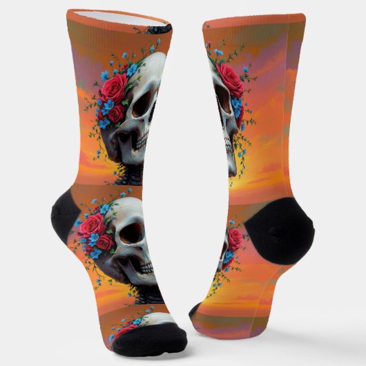 Bright Socks Skull Pics 0037634 ソックス (傾斜あり)