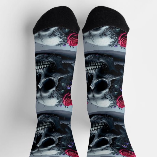 Bright Socks Skull Pics 0037635 ソックス (上部)