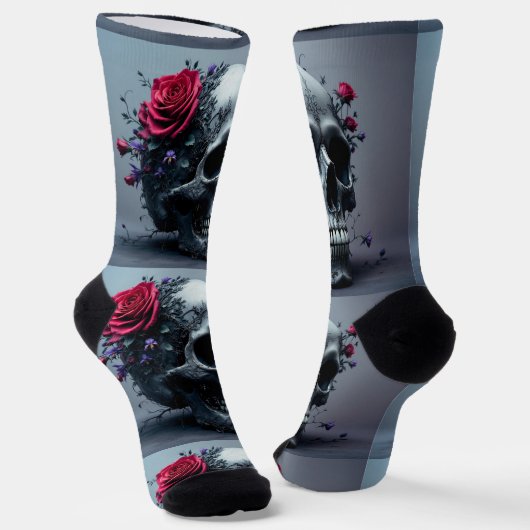 Bright Socks Skull Pics 0037635 ソックス (傾斜あり)