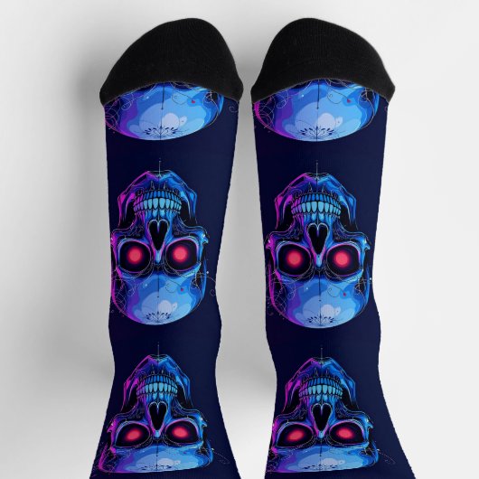 Bright Socks Skull Pics 0037636 ソックス (上部)