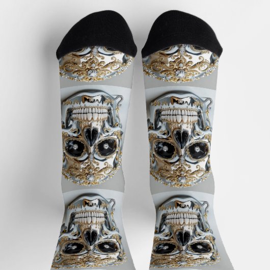 Bright Socks Skull Pics 0037637 ソックス (上部)