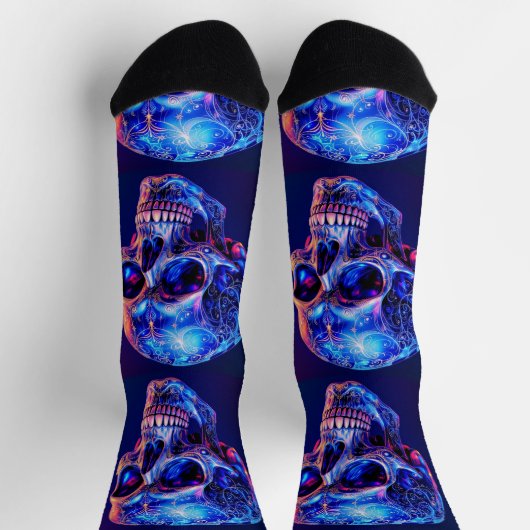 Bright Socks Skull Pics 0037640 ソックス (上部)