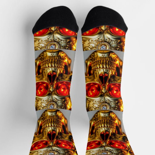 Bright Socks Skull Pics 0037643 ソックス (上部)