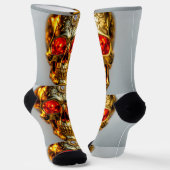 Bright Socks Skull Pics 0037643 ソックス (傾斜あり)
