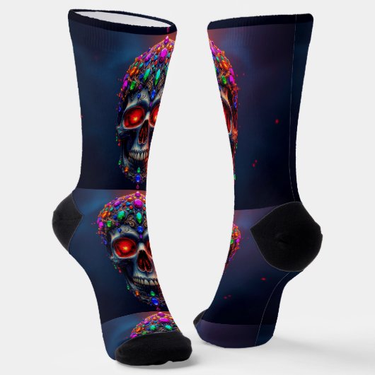 Bright Socks Skull Pics 0037646 ソックス (傾斜あり)