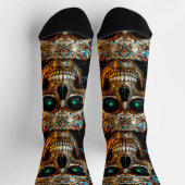 Bright Socks Skull Pics 0037647 ソックス (上部)