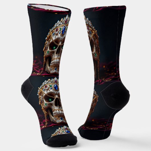 Bright Socks Skull Pics 0037650 ソックス (傾斜あり)