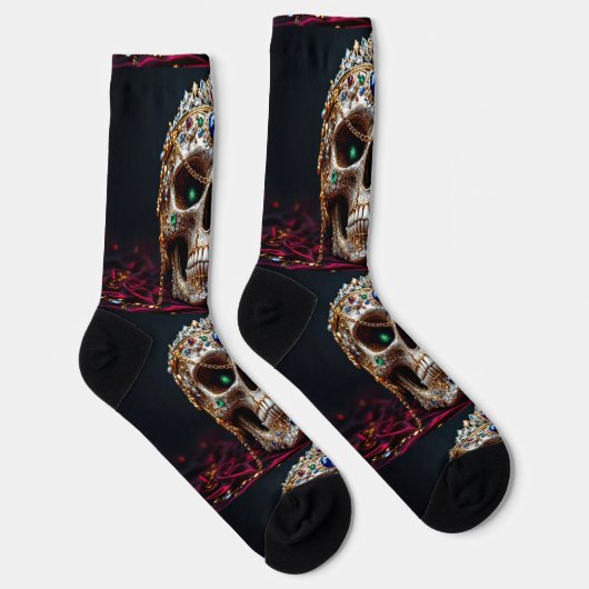 Bright Socks Skull Pics 0037650 ソックス (右)