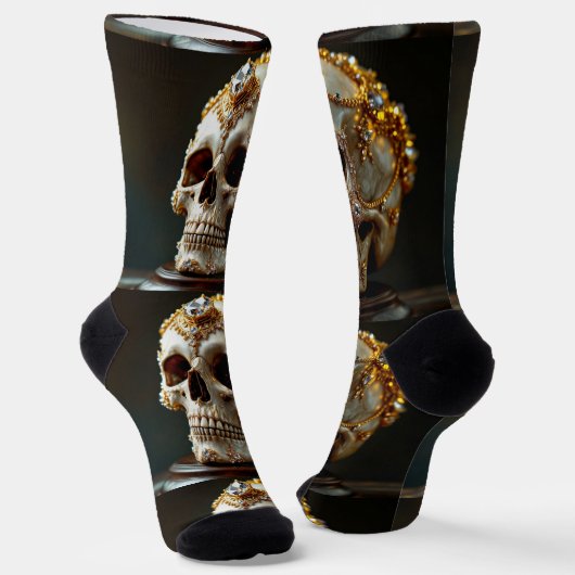 Bright Socks Skull Pics 0037651 ソックス (傾斜あり)