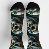 Bright Socks Skull Pics 0037653 ソックス (上部)