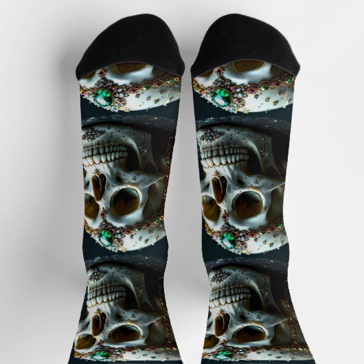 Bright Socks Skull Pics 0037653 ソックス (上部)