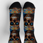 Bright Socks Skull Pics 0037658 ソックス (上部)