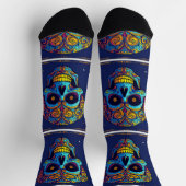 Bright Socks Skull Pics 0037659 ソックス (上部)