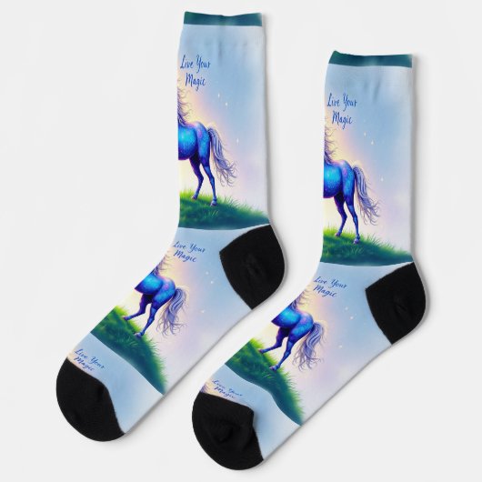 Bright Socks Unicorn Live Your Magic 0044045 ソックス (左)