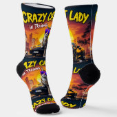 Bright Socks UNISEX Crazy Cat Lady 0040757 ソックス (傾斜あり)