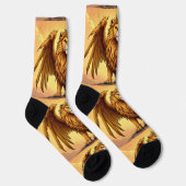 Bright Socks UNISEX Crowned Dragon Lion 0040754 ソックス (右)
