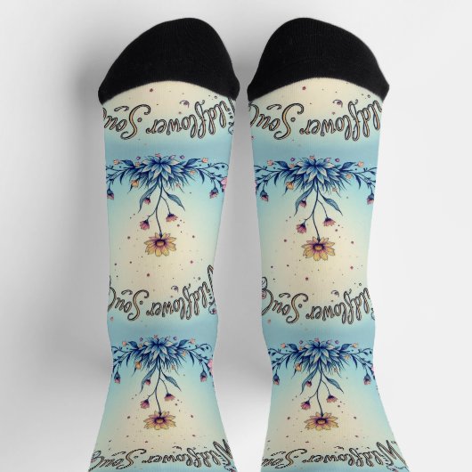 Bright Socks Wildflower Soul 0044013 ソックス (上部)