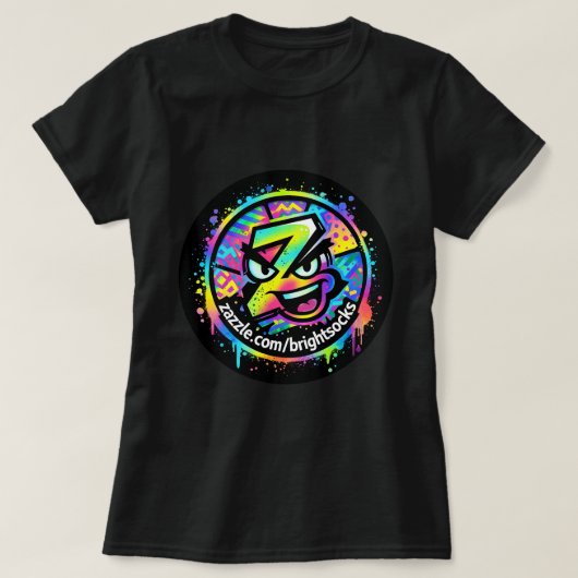 Bright Socks Z ロゴ Tシャツ (デザイン正面)