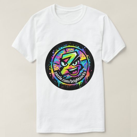 Bright Socks Z Logo Tシャツ (デザイン正面)