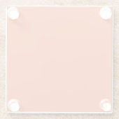 Bright Solid Orange Background  ガラスコースター (裏面)