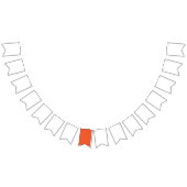 Bright Solid Orange Background バンティングフラッグ (全)