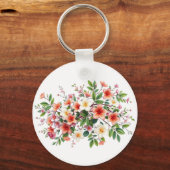 Bright Spring Floral Bouquet キーホルダー (裏面)
