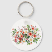 Bright Spring Floral Bouquet キーホルダー (裏面)