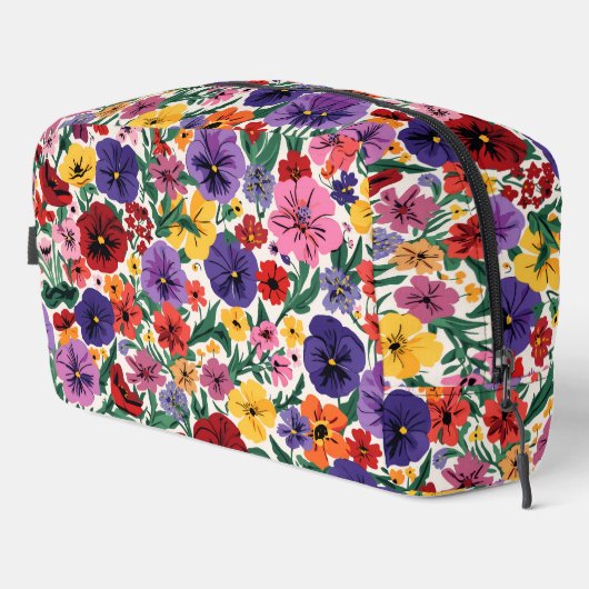 Bright Spring Pansies Floral Garden Pattern ドップキット (右コーナー)