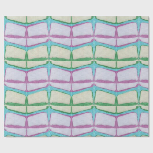 Bright Springtime Chevron Shibori  ラッピングペーパー (フラット)