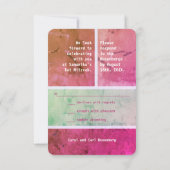 Bright Star of DavidバルミツワーRSVP返信 招待状 (裏面)