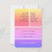 Bright Star of DavidバルミツワーRSVP返信 招待状 (裏面)