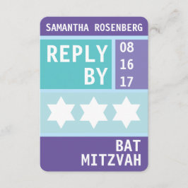 Bright Star of David RSVP返信 招待状