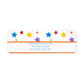 Bright star Return Address Label ラベル (正面)
