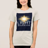 Bright Star Shine Light Warrior 女性用 トライブレンドTシャツ (正面)